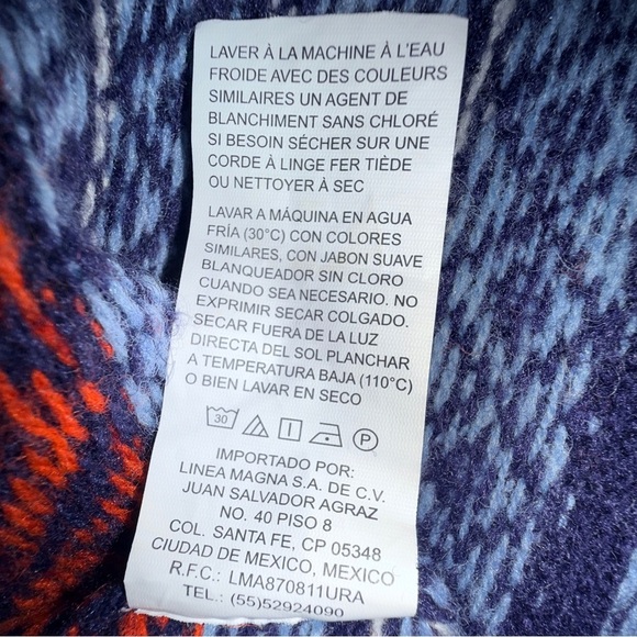 Original Penguin by Munsingwear Ski Lift Sweater Navy Wool Blend Men’s Medium - Picture 12 of 12